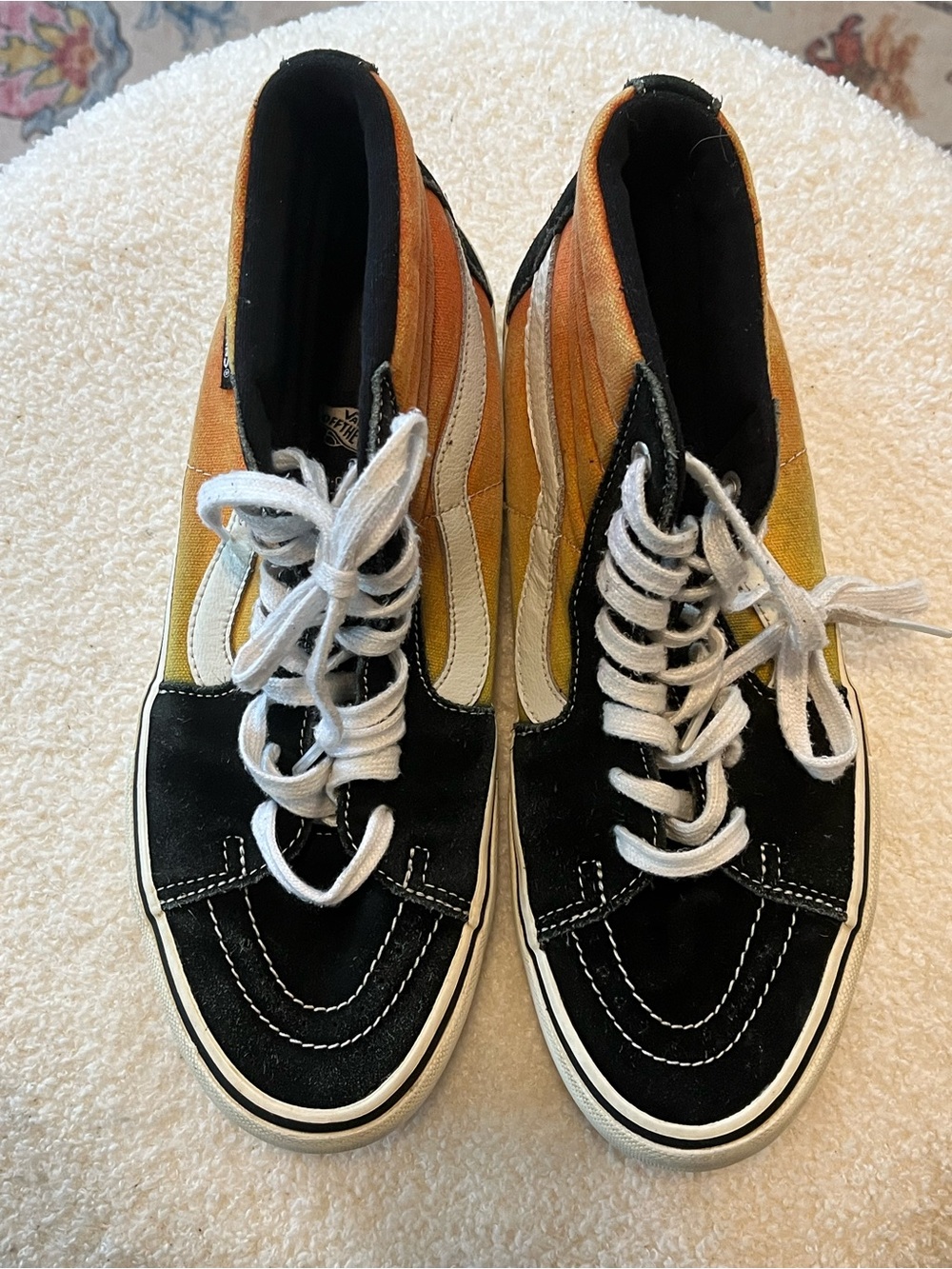 Vans High-Top Sneakers Black & Sunset Fade
